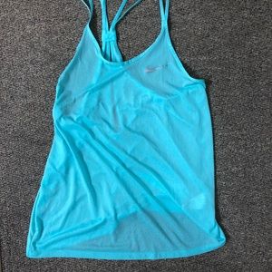 NIKE blue workout tank